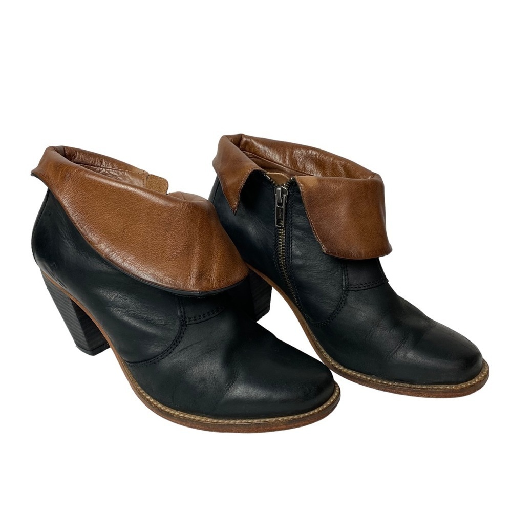 J SHOES women’s Saloon ankle booties leather size 7